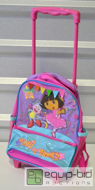 lot 6045 image: Dora The Explorer Small Wheeled Backpack