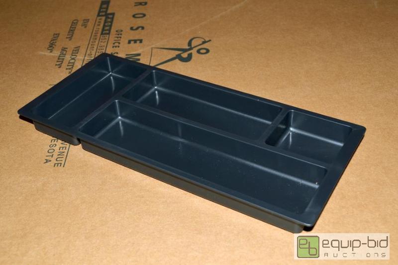 lot 6055 image: 9 Pencil Trays - Black Pencil TraysDrawer Dividers