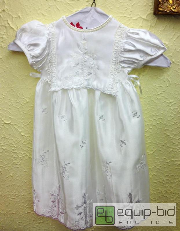 lot 6072 image: Baptismal Gown, Rosary, Prayer Books and more.