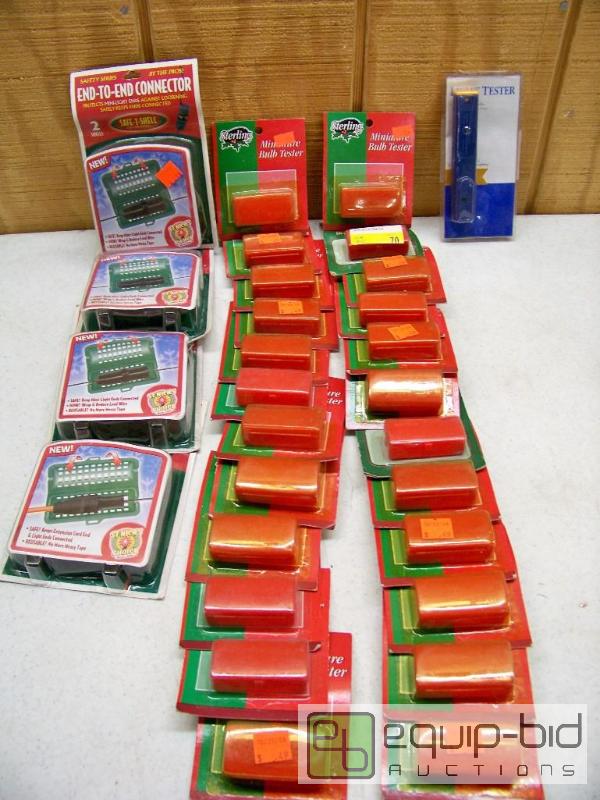 lot 1013 image: Mini bulb testers and End to End connectors