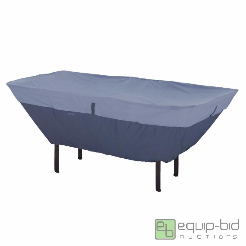 lot 1046 image: Classic Accessories Belltown Patio Rectangle Oval Table and Chair Set Cover