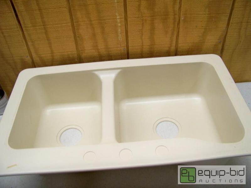 lot 1057 image: American Stonecast Double Sink