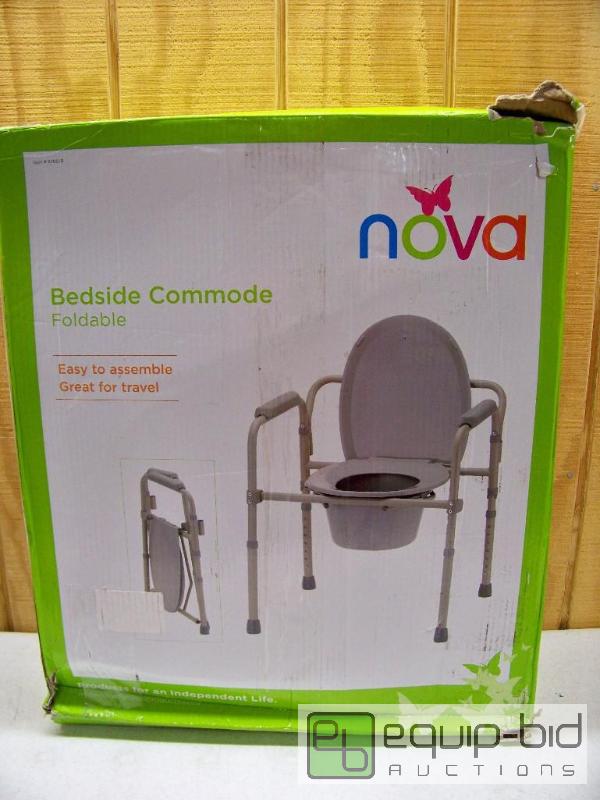 lot 1061 image: Nova folding bedside commode