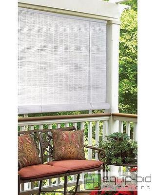 lot 1096 image: Vinyl IndoorOutdoor Roll-up Shade