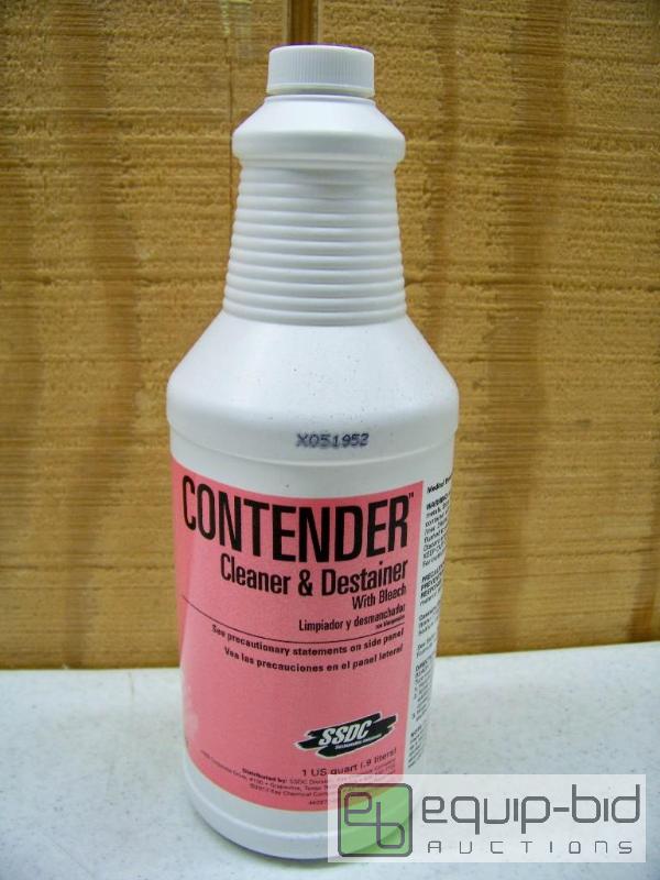 lot 1112 image: Case of 6 quarts Contender Cleaner and Destainer with Bleach