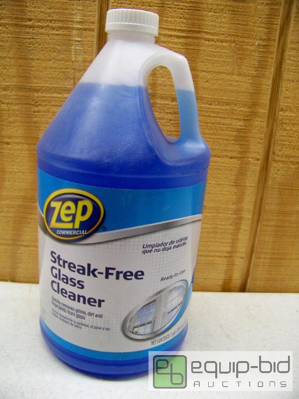lot 1114 image: Case of 4 Gallons ZEP Streak Free Glass Cleaner