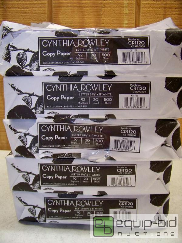 lot 1166 image: 5 Reams Cynthia Rowley Copy Paper