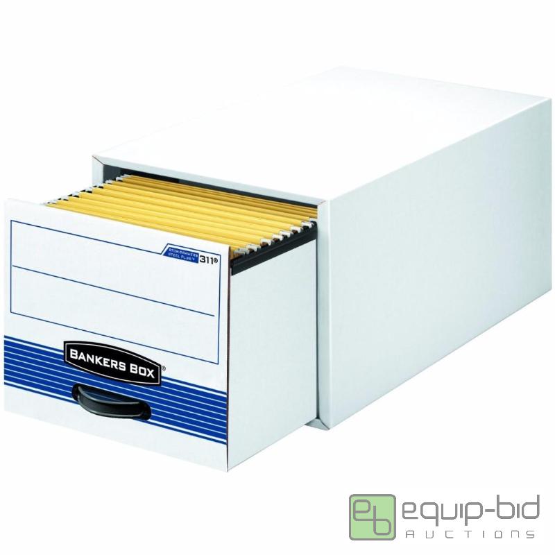 lot 1169 image: 6 Pack Fellowes Bankers Box Steel Plus Storage Drawers
