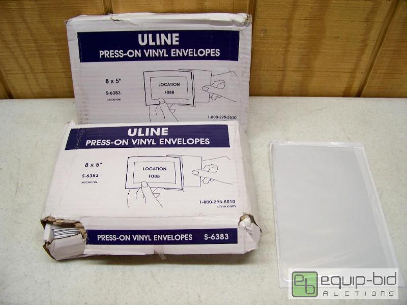 lot 1181 image: 2 Boxes of 50 Uline Press-on Vinyl Envelopes