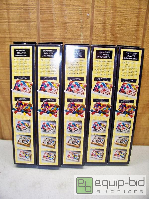lot 1190 image: Lot of 5 Diamond Drawers Organizers