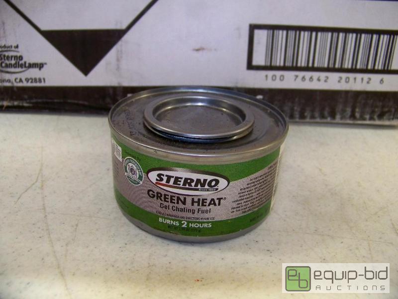 lot 1235 image: Case of 72 Cans Sterno Green Heat Gel Chafing Fuel