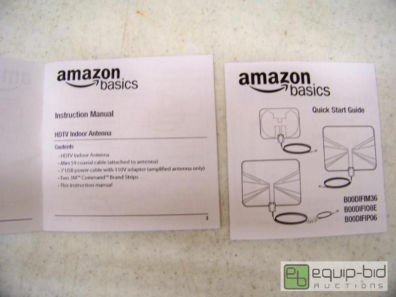 lot 1252 image: Amazonbasics HDTV Indoor Antenna