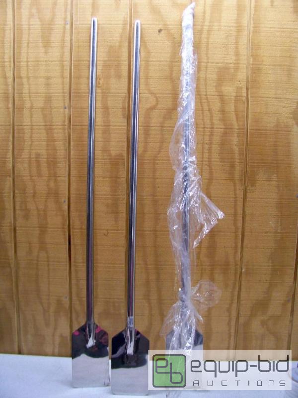 lot 1255 image: 3 Stainless Steel Food Service Paddles
