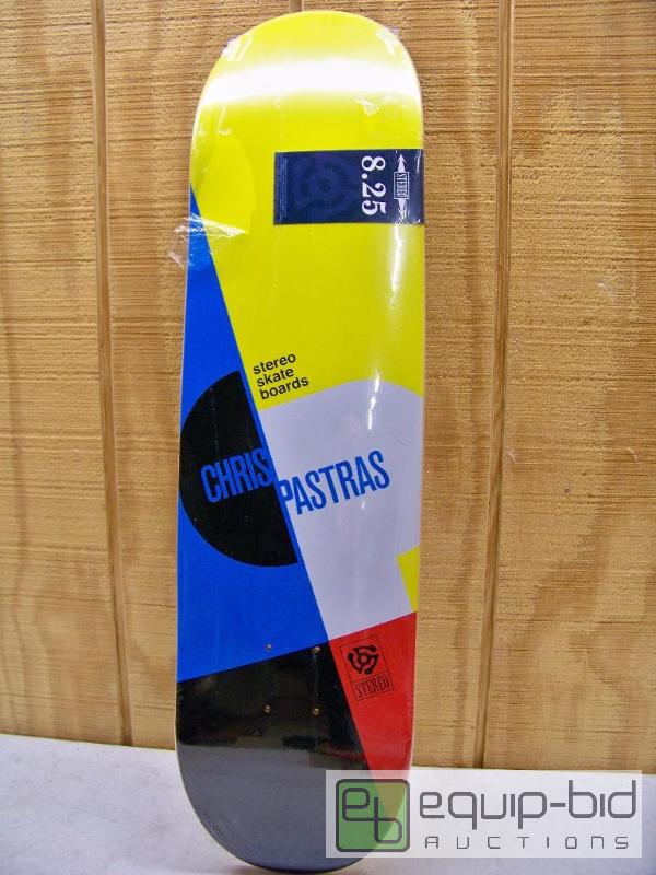 lot 1265 image: Chris Pastras 8.25 Stereo Skateboard Deck