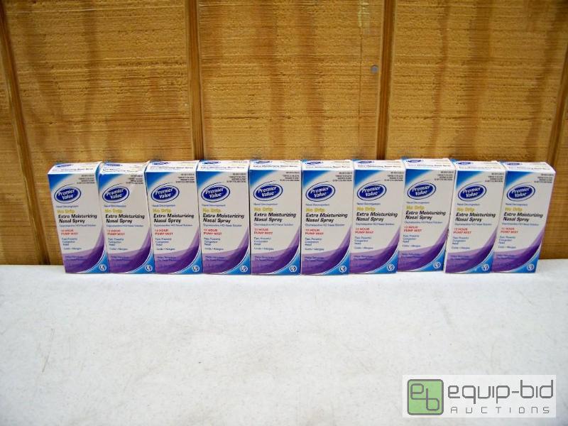 lot 1272 image: 10 Bottles Premier Value No Drip Extra Moisturizing Nasal Spray