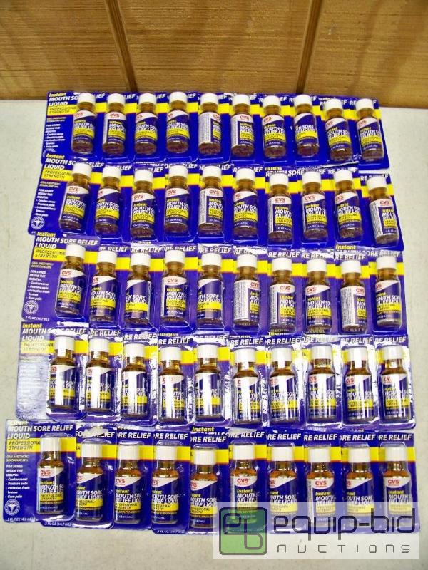 lot 1312 image: 50 CVS Instand Mouth Sore Relief Liquid