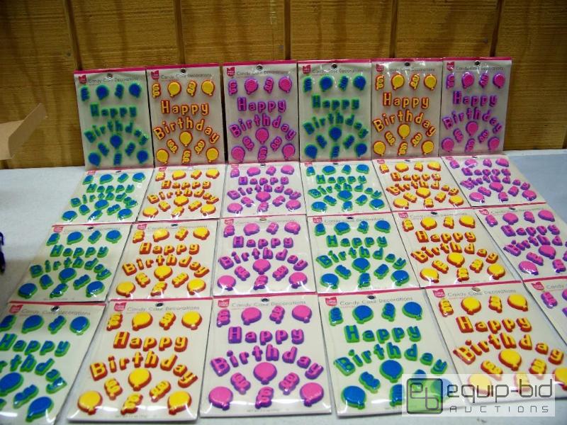 lot 1315 image: 24 Packages of Cake Mate Candy Cake Decorations