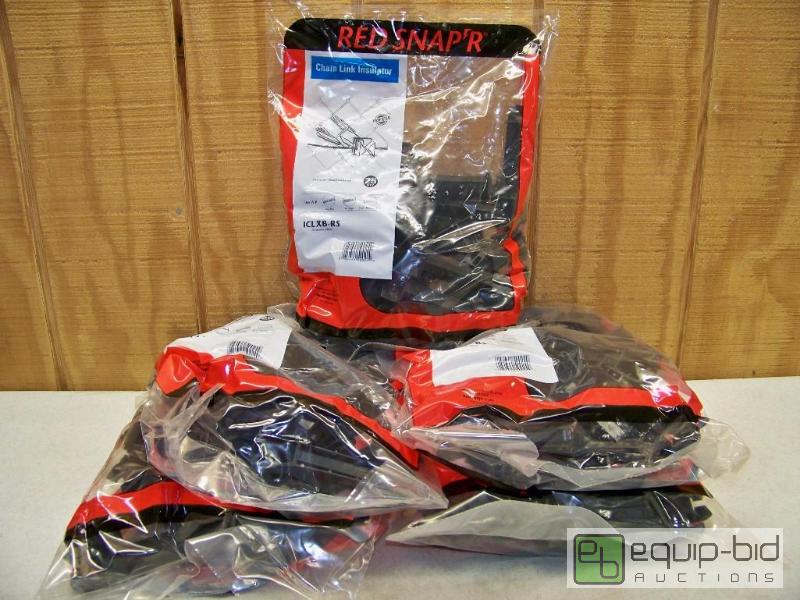 lot 1382 image: 5 Bags of 25 Red Snapr Chain Link Fence Insulators