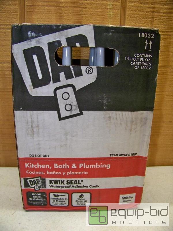 lot 1404 image: 12 Tubes DAP Kwik Seal Kitchen and Bath Adhesive Caulk