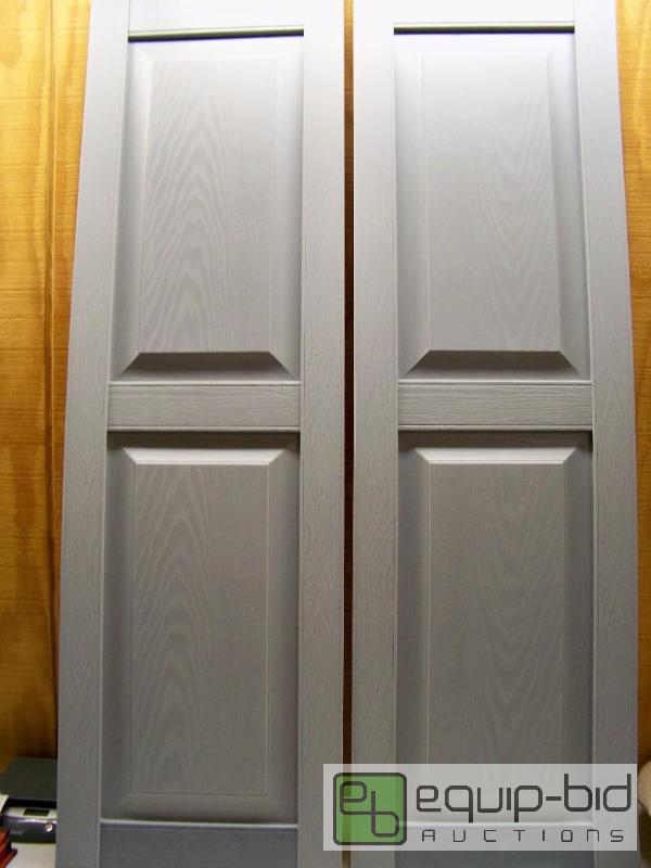 lot 1441 image: 2 Pair Gray Shutters