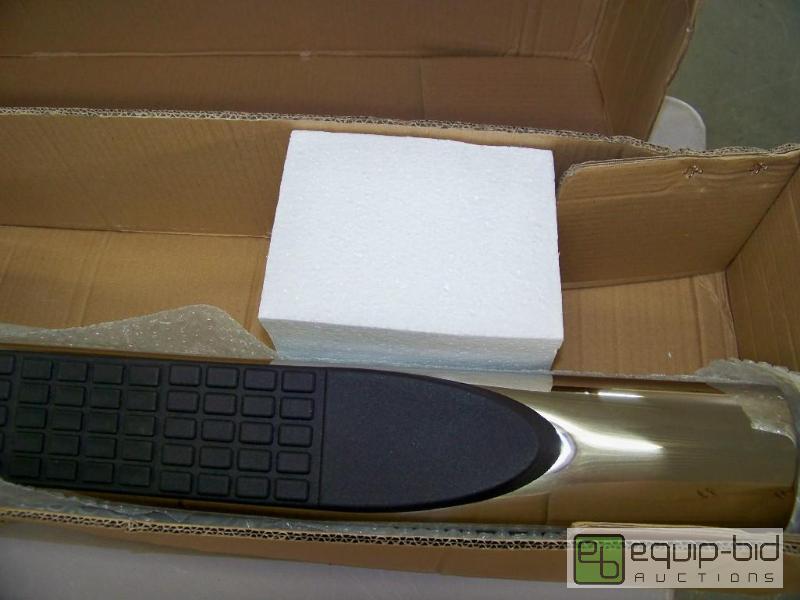 lot 1481 image: Pair of Stainless Running Boards for Ford F150 Pickup
