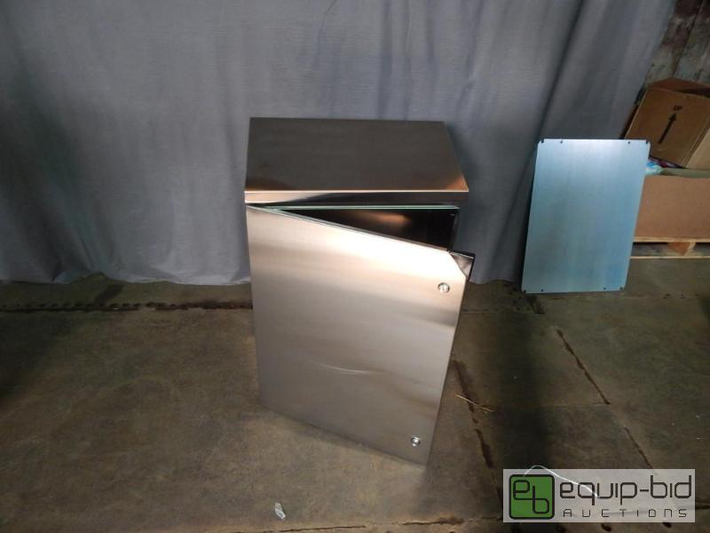 lot 1048 image: Rittal Slop Top Stainless Enclosure