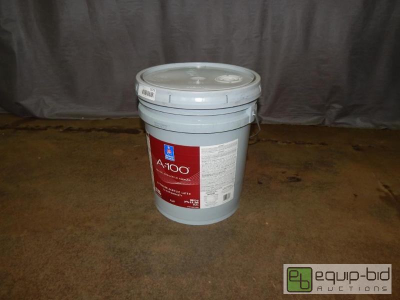 lot 1076 image: Sherwin Williams A-100 Exterior Acrylic Latex Flat Deep Base