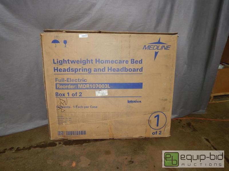 lot 1088 image: Medline Home Care Bed Pieces Box 1 of 2