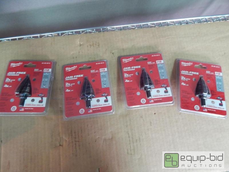 lot 1246 image: Lot of Milwaukee Step Drill Bits