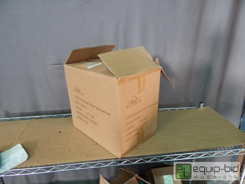 lot 1360 image: Case of Folded Toilet Seat Covers