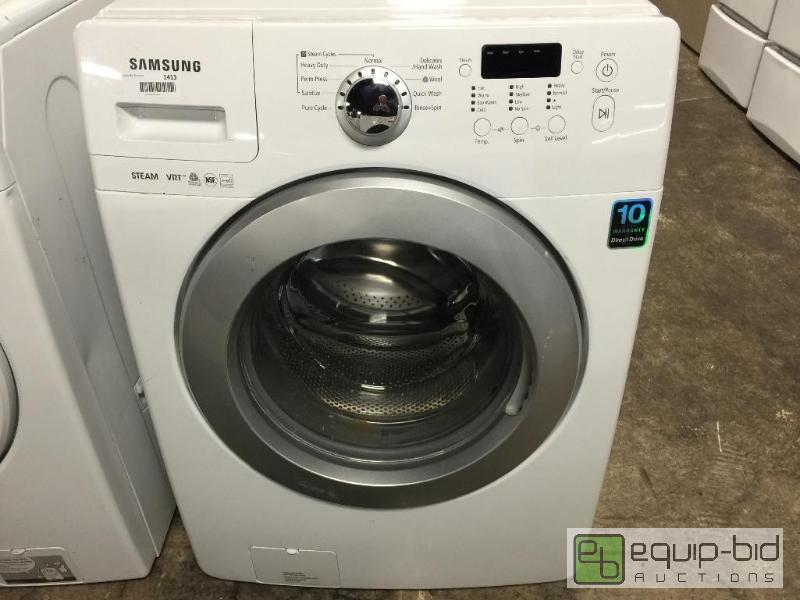 lot 1413 image: SAMSUNG High Efficiency Steam Front Load Washer