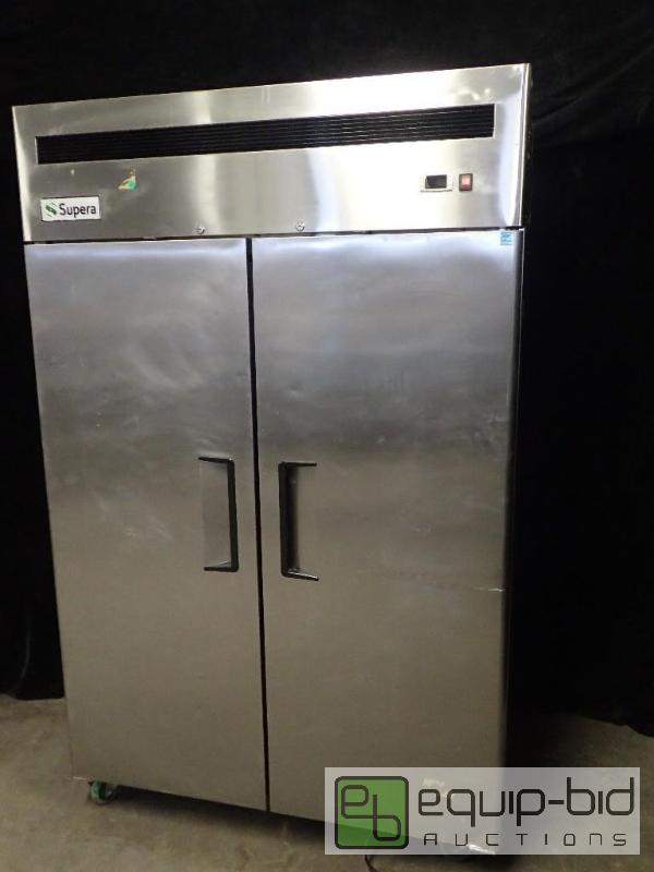 lot 7093 image: Supera 52 Solid 2-Door Reach-In Freezer (F2R-1)