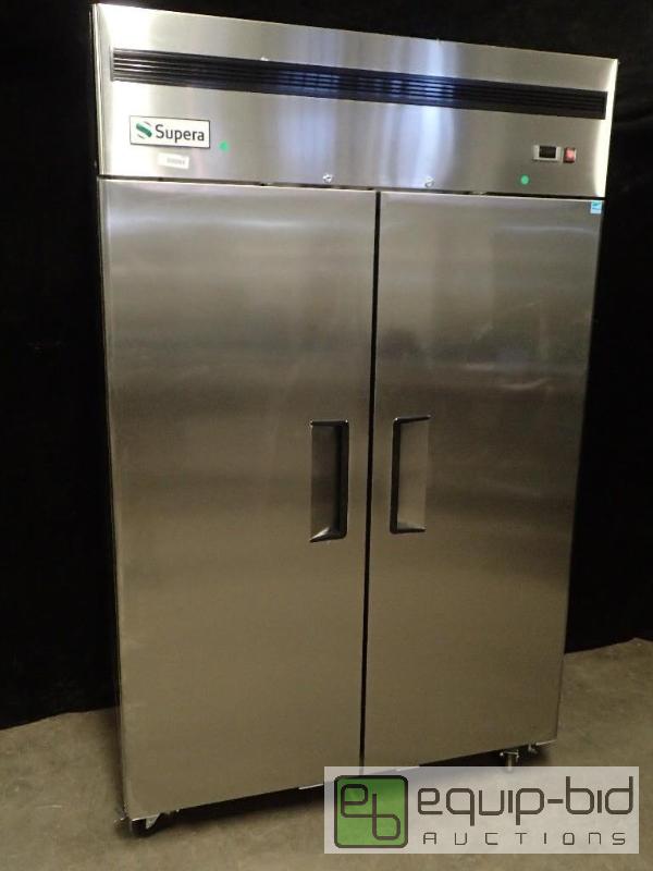 lot 7095 image: Supera 52 Solid 2-Door Reach-In Freezer (F2R-1)