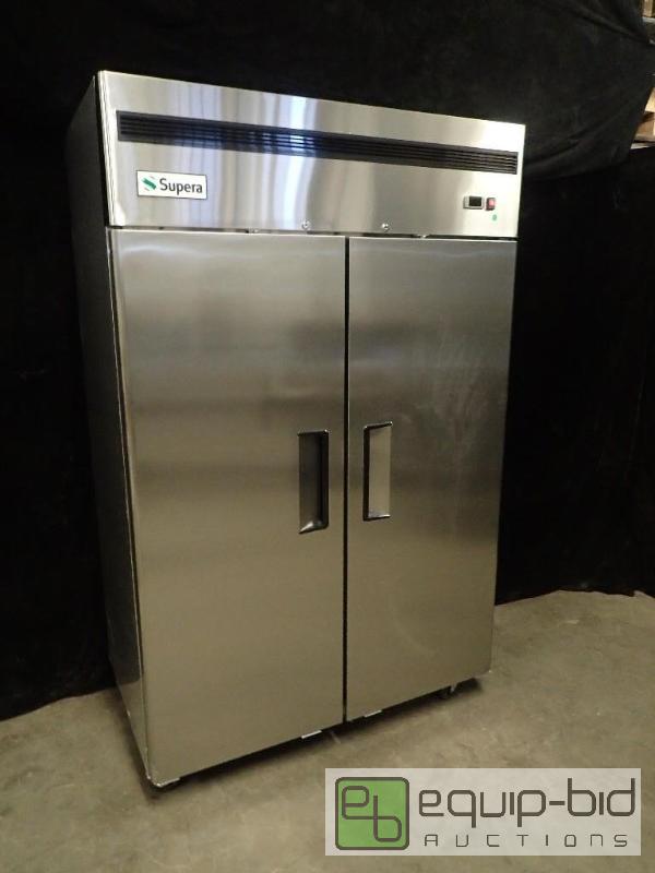 lot 7096 image: Supera 52 Solid Door Reach-In Refrigerator (R2R-1)