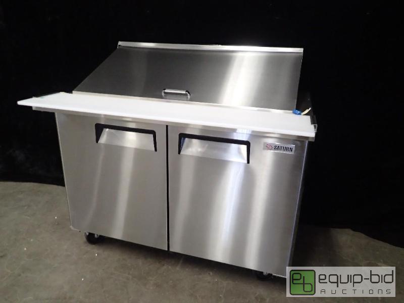 lot 7117 image: Saturn Equipment 48 Mega-Top SandwichSalad Prep Table (FB48-18)