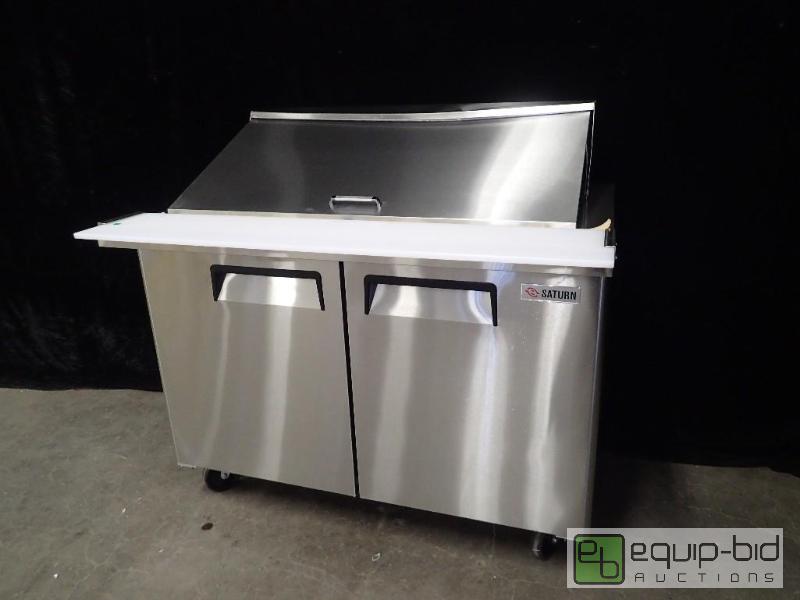 lot 7122 image: Saturn Equipment 48 Mega-Top SandwichSalad Prep Table (FB48-18)