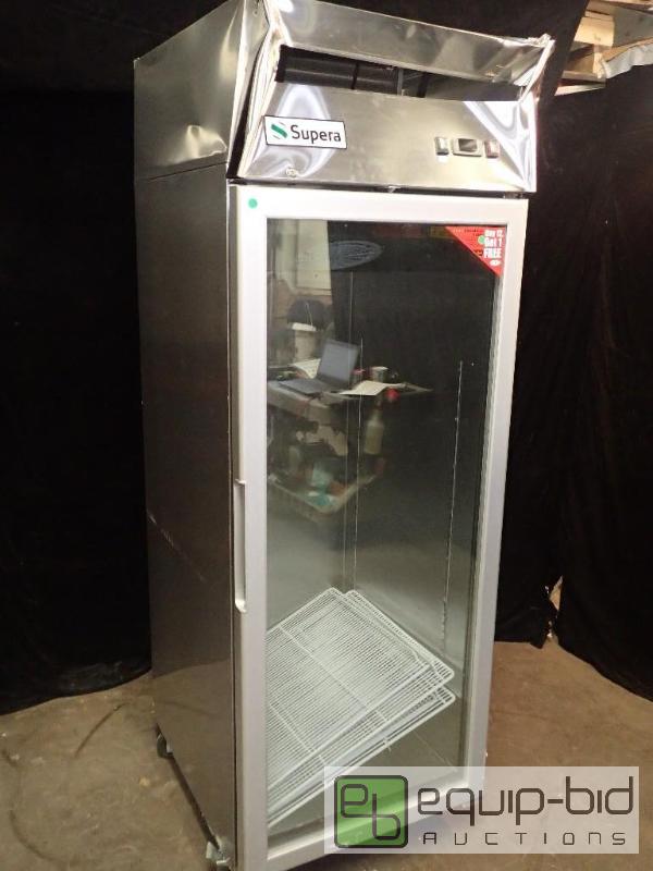lot 7137 image: Supera 29 Glass Door Reach-In Freezer (GF1R-1)