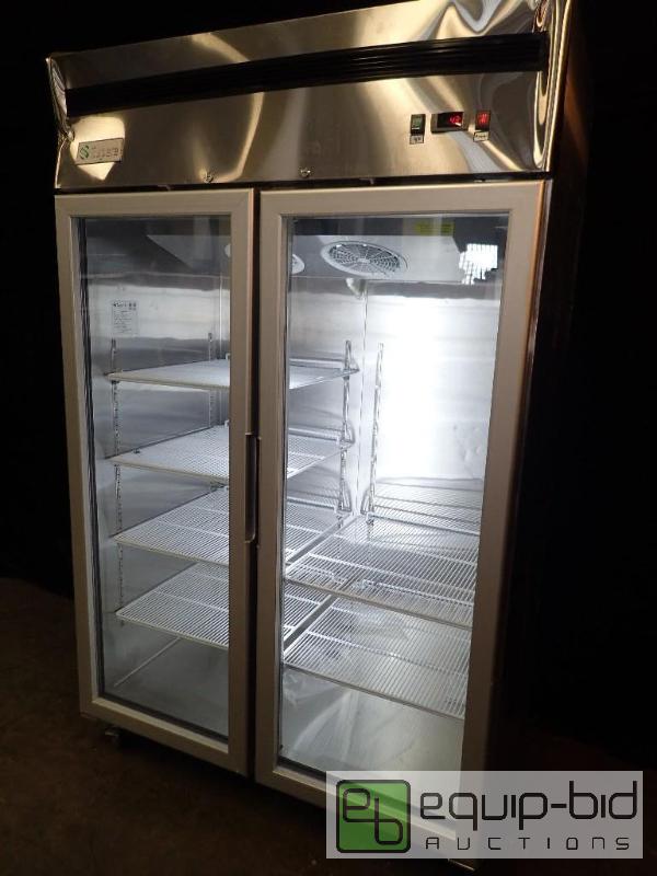 lot 7140 image: Supera 52 Glass Door Reach-In Refrigerator (G2R-1)