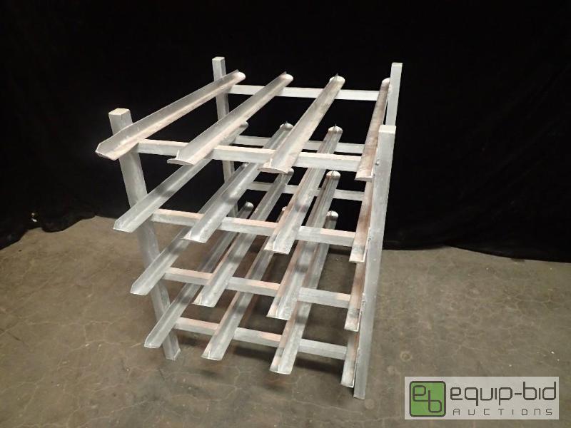 lot 7162 image: No. 10 Aluminum Can Rack