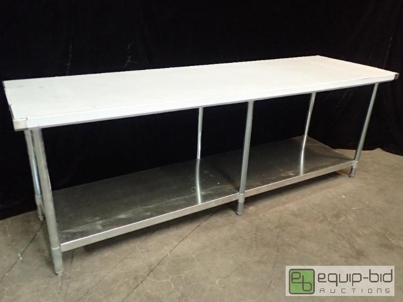 lot 7173 image: BK Resources VTT9630 Stainless Steel Table
