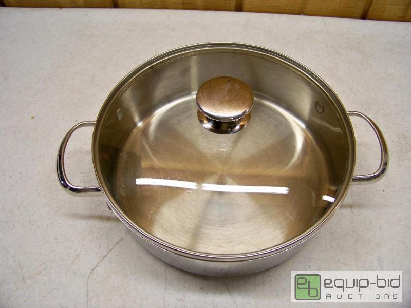 lot 1025 image: Wolfgang Puck Bistro Collection Stainless Steel Skillet