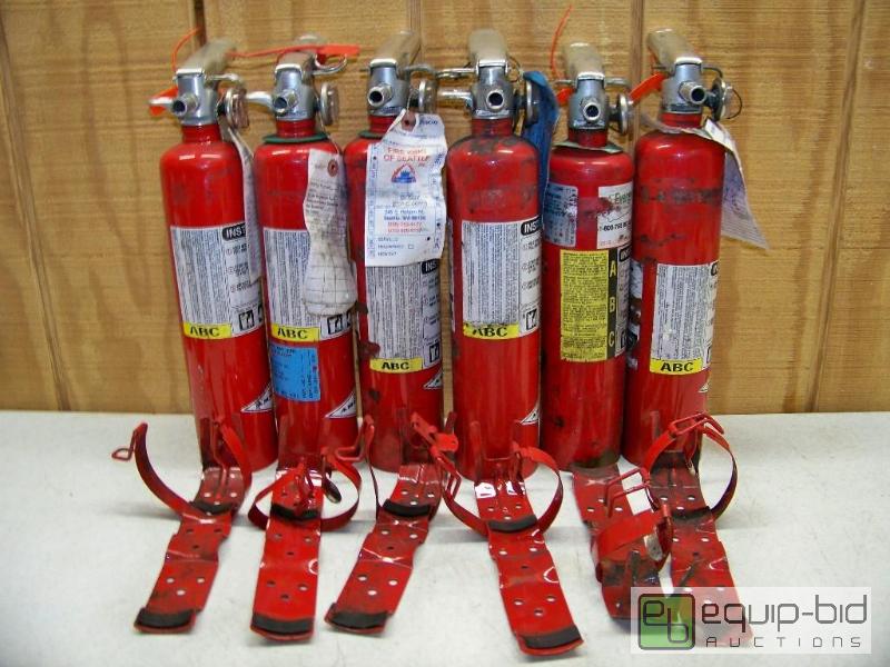 lot 1033 image: 5 Amerex Fire Extinguishers