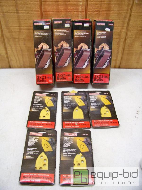 lot 1109 image: Craftsman Sandpaper