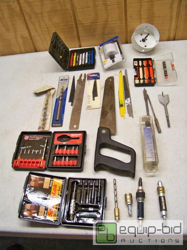 lot 1113 image: Drill Bits and Saw Blades