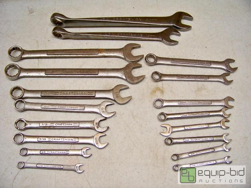 lot 1126 image: 18 Craftsman Wrenches
