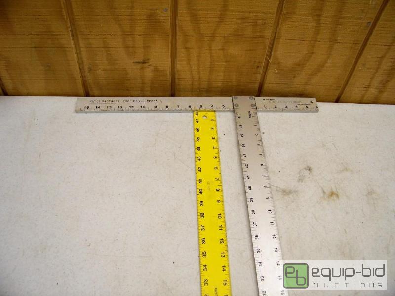 lot 1156 image: Mayes T-Square and Aluminum Ruler