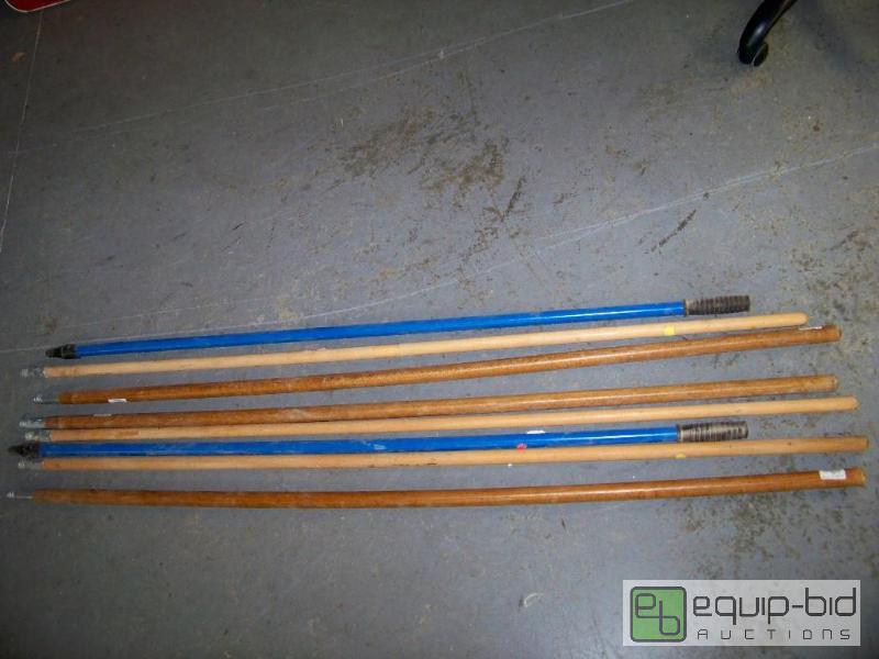 lot 1159 image: Wood Paint Sticks or Broom Handles
