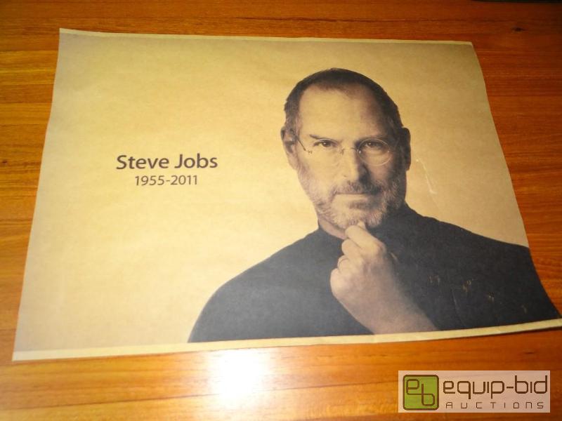 lot 1094 image: Vintage Steve Jobs poster.  16&quot x 12&quo...
