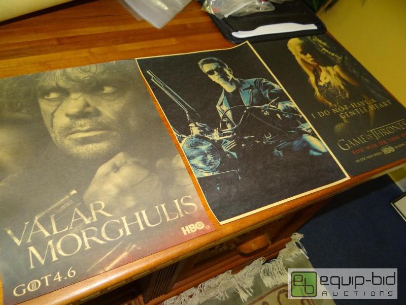 lot 1096 image: Lot of 5 vintage movie posters.  12&quot x 1...