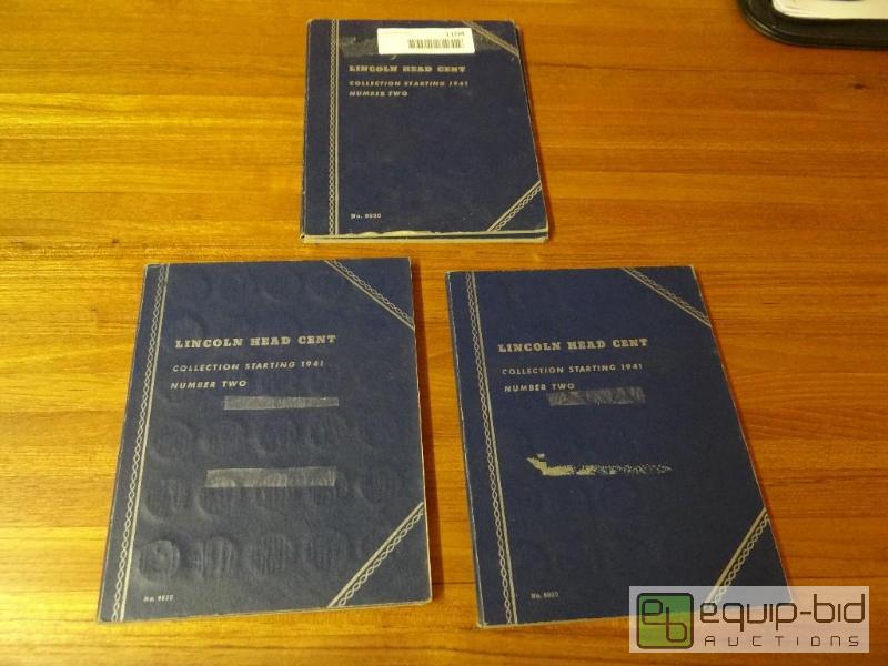 lot 1104 image: Lincoln head cent collector coin holders with...
